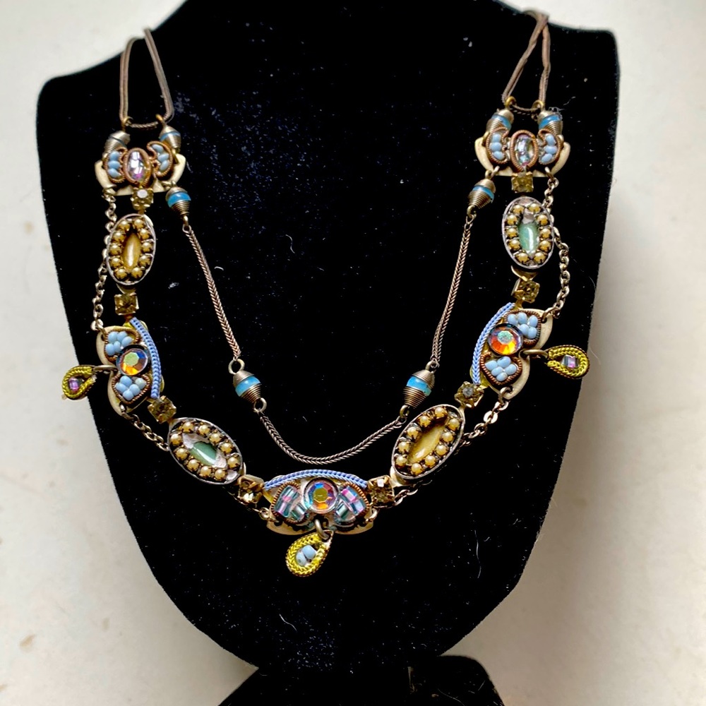 Ayala Bar Necklace, Seattle Art Museum Shop.  Detailed Beading & Stones.